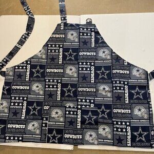 Dallas Cowboys Barbeque Apron Block Pattern